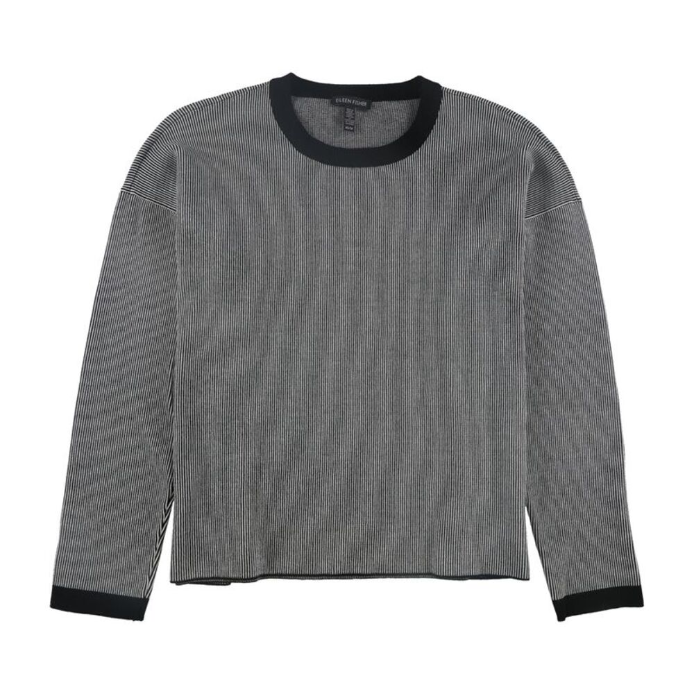 Eileen Fisher Mens Ringer Pullover Sweater, NWT